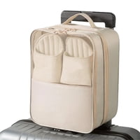 Xusx111 - Bolsa De Zapatos Contiene 3 Pares De Zapatos Para Viajes Y Bolsa De Almacenamiento De Uso Diario, Para Organizador De Zapatos De Vuelo Bolsa De Almacenamiento De Zapatos Para Viajes Beige Li