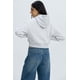thumbnail image 3 of Polerón Mujer Crop Gris Melange, 3 of 4