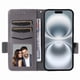 thumbnail image 2 of Funda Cartera para iPhone 16 Tapa Flip con Ranuras y Soporte Gris, 2 of 5