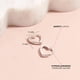 thumbnail image 3 of Argollas forma de corazón de plata 925 para niñas y adolescentes, 3 of 5