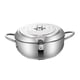 thumbnail image 1 of Olla de Sopa Tempura, Sartén de Aceite con Termómetro, Freidora Tempura Extraíble de Fondo Plano, Freidora de Acero Inoxidable para Anillos de Calamar 24cm, 1 of 5