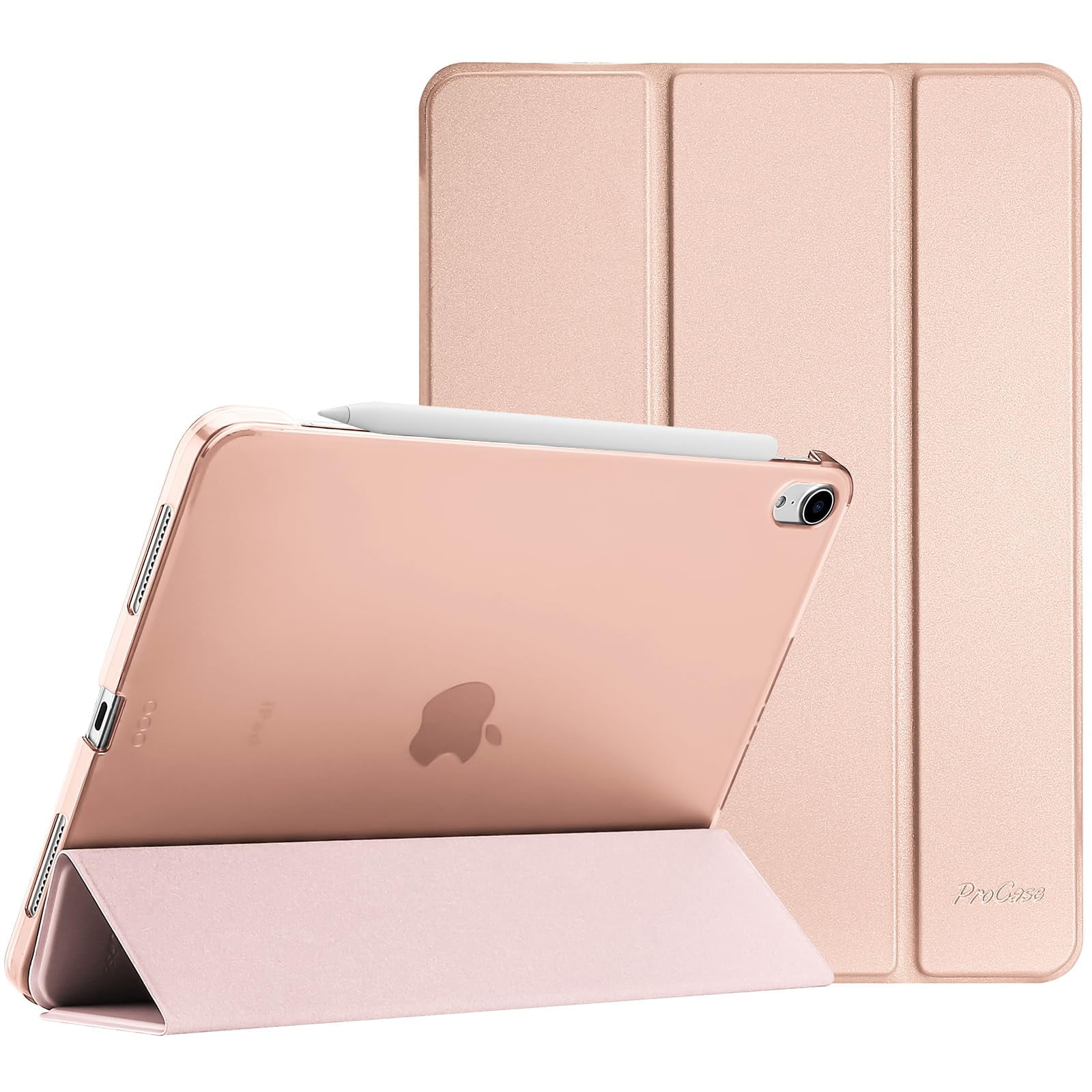 Smart Case Procase Para Ipad Air De 11 Pulgadas M2 2024 - Oro Rosado