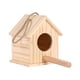 thumbnail image 5 of Caja Nido De Madera Para Pájaros Con Cabaña De Postes Para Finch Blue Bird Throstle 12,5 Cm X 12 Cm X 15,5 Cm, 5 of 5