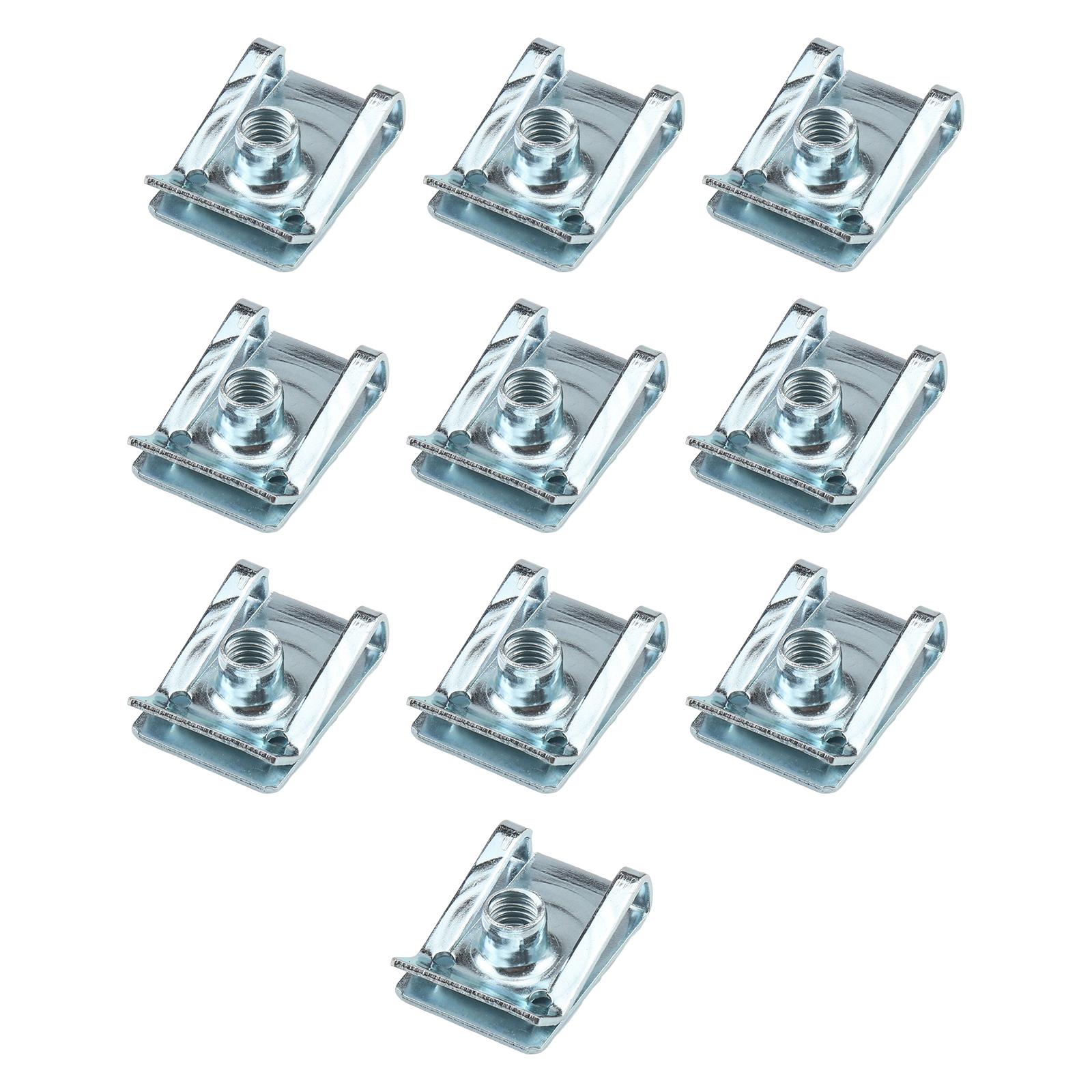 Ioensy - 10 Piezas M5 Clip Tuerca Sujetador Clip Para Vehículo Reemplaza Accesorios