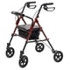 thumbnail image 1 of Rollator Lumex Set n' Go Wide, regulable en altura, color burdeos, 1 of 4