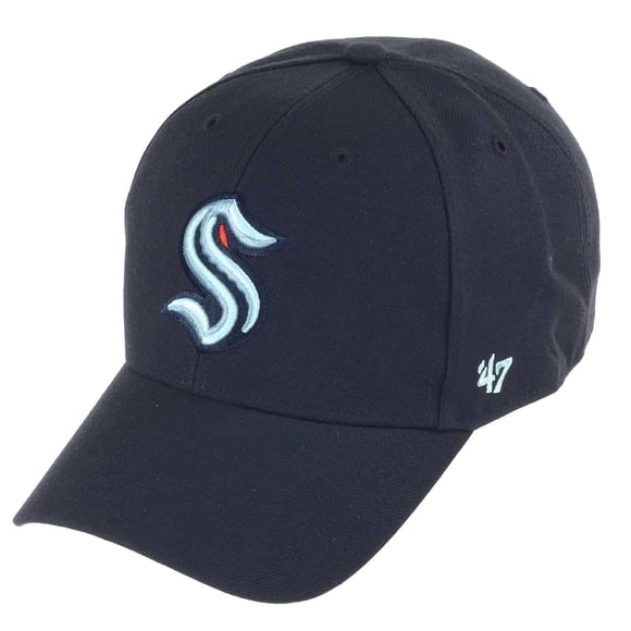 Gorra 47 Seattle Kraken MVP azul marino mezcla de lana con velcro