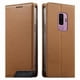 thumbnail image 1 of Funda Tipo Cartera de Cuero Sintético para Samsung Galaxy S9 Plus Bloqueo RFID, con Ranuras para Tarjetas y Bolsillo para Efectivo, Cierre Magnético Fuerte Marrón, 1 of 6