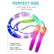 thumbnail image 4 of Cuerda de saltar LED de 2 paquetes con longitud ajustable y tres modos de luz, cuerda de saltar de velocidad para niños, espectáculo de luces, fitness, 4 of 8