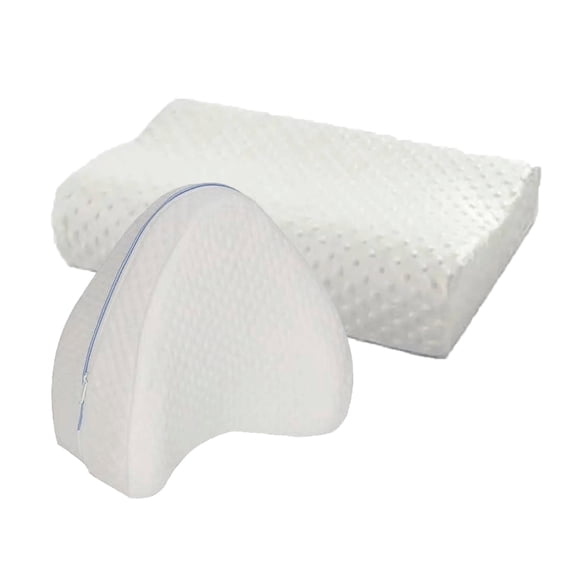 Pack Almohada Ortopédica Y Cojín Piernas Memory Terapeuticas