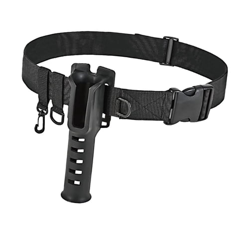 Magideal - Soporte Para Caña De Pescar, Soporte Para Caña De Pescar, Hebilla De Equipo Ajustable, Cinturón De Pesca, Cinturón Para Vadear Para Principiantes Al A Negro