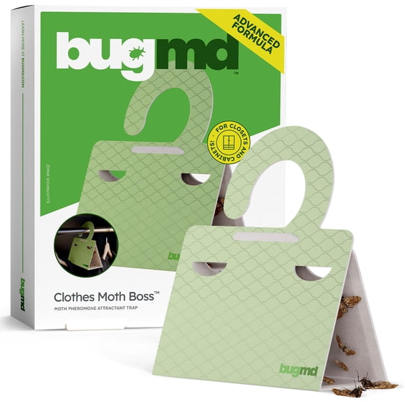 Moth Traps BugMD Clothes & Pantry (6 unidades), no tóxicas, color verde