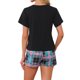 thumbnail image 3 of INSPIRE CHIC Conjunto de Pijama de Mujer a Cuadros, Mezcla de Algodón Suave, Camiseta de Manga Corta y Pantalones Cortos con Bolsillos para Primavera Verano XL Rosa-Negro, 3 of 5