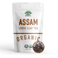 20 Leaves - Té Negro De Hojas Sueltas, 20 Hojas Assam, 100% Orgánico, 454 G