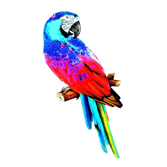 Escultura De Estatuillas De Loros Artificiales Coloridos Para Decoración De Fiesta En El Jardín Estilo E