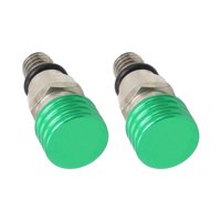 Ioensy - 2 Piezas M5 0,8Mm Válvula De Presión De Purga De Aire De Horquilla Para Motocicleta Verde Duradero