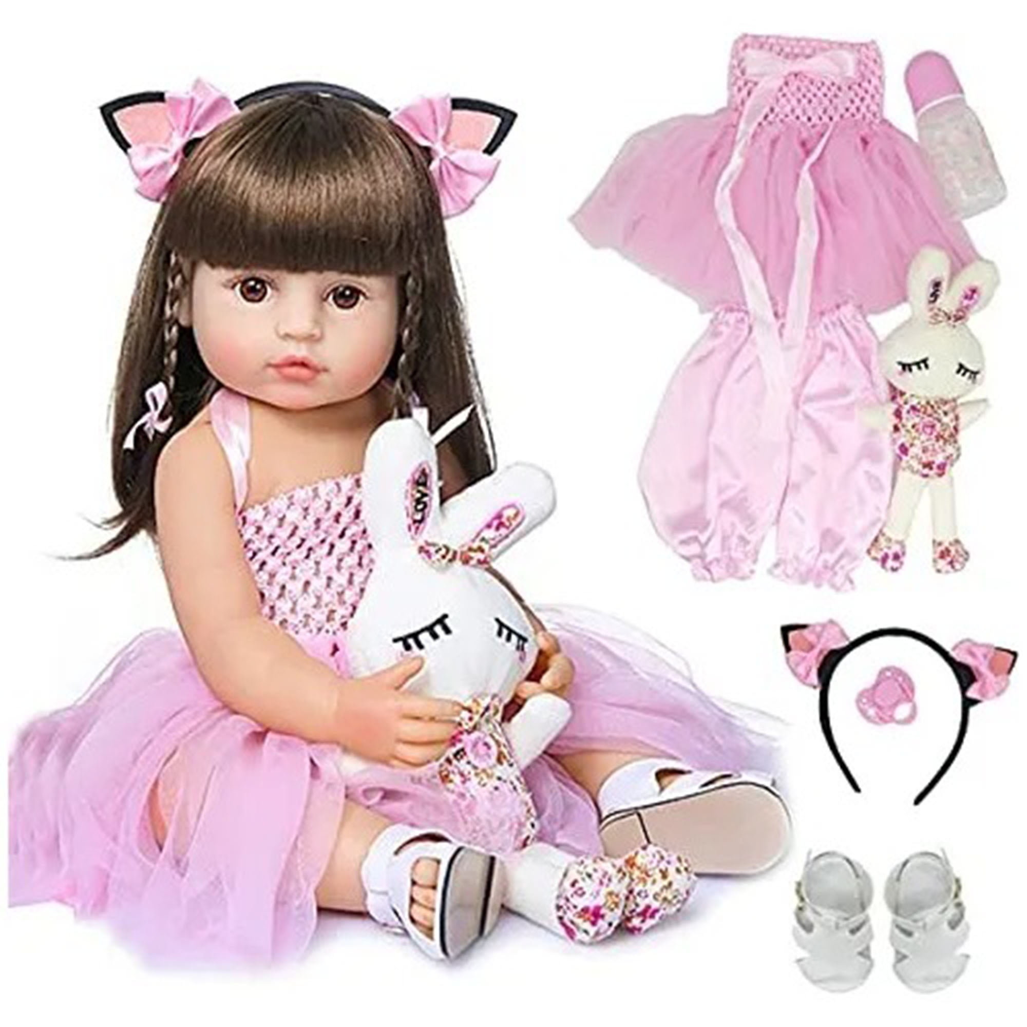 Genérica - Muñeca Reborn Bebés Realista De Silicona 55cm