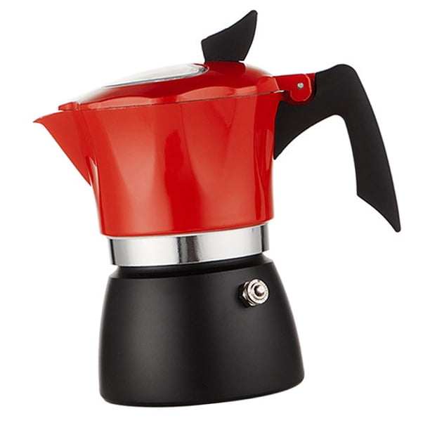 Cafetera espresso para estufa, cafetera Pot Coffee Percolator Machine Aluminio Premium Italian Espresso Greca Cafetera Brewer Percolator , 150 ml 150ml