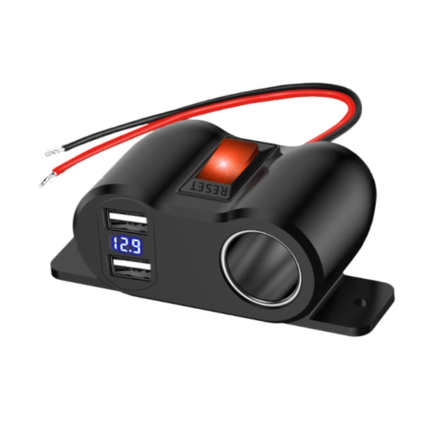 Cargador De Coche Con Divisor De Enchufe De Encendedor De Doble Salida USB Para Vehículos