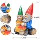 thumbnail image 2 of Escultura Smadeer de Gnomos en Pareja 16x12x22 cm para Exterior, 2 of 6