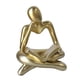 thumbnail image 1 of Escultura Decorativa De Mesa De La Estatua Del Pensador Abstracto Para La Decoración Del Hotel Del Hogar Oro, 1 of 3