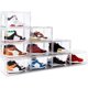 thumbnail image 1 of Caja de zapatos KDOR para zapatillas, armario, plástico transparente, paquete de 10, 1 of 6