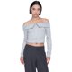 thumbnail image 1 of Polerón Mujer Full Zipper Sin Hombros Gris Corona, 1 of 5