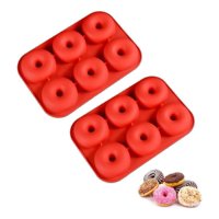 Genérico - Pack X2 Moldes De Silicona Donas Moldes Donuts Molde Dona 6