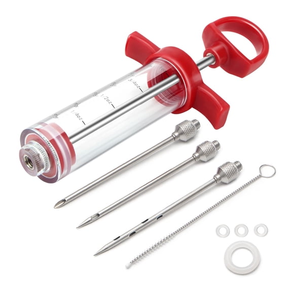 Kit De Adobo Para Barbacoa De Plástico Meat Injector De 30 Ml