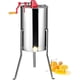 thumbnail image 1 of Extractor de miel, marcos de acero inoxidable extracción manual de apicultura, tambor giratorio de panal con tapa transparente, equipo de centrífuga auxiliar con soporte ajustable en altura, 1 of 7