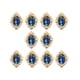 thumbnail image 3 of 10pcs Rhinestone Flat Back Beads Button Scrapbook Embellment Light Blue, 3 of 5