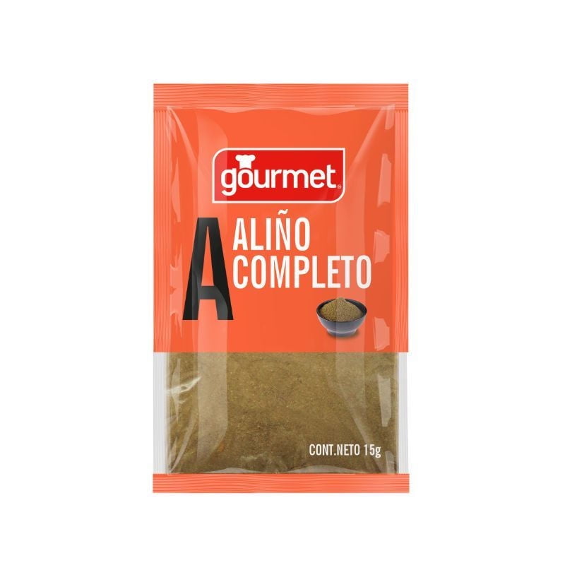 Aliño Completo Bolsa 15 g Gourmet