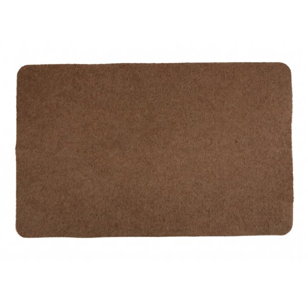 REGALWOVEN Felpudo Exterior, Alfombra de Entrada Impermeable para Puerta Principal, Alfombra de Bienvenida Antideslizante para Patio Garaje Vestíbulo Marrón Oscuro 35" x 24"