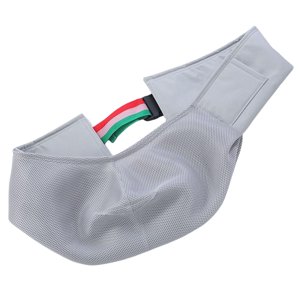 Ioensy - Transpirable Dog Cat Carrier Crossbody Bag Bunny Pet Sling Bag Para Senderismo Gris