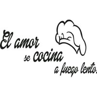 Rienda Libre Graphics - Frase Deco El Amor Se Cocina A Fuego Lento Fr‑11012