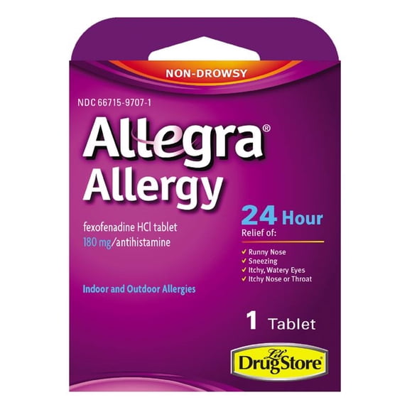 Allergy Relief ALLEGRA 180 mg (paquete de 6)