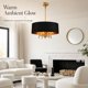 thumbnail image 2 of Candelabro Fminlla de 4 luces 45 cm negro y dorado, 2 of 9