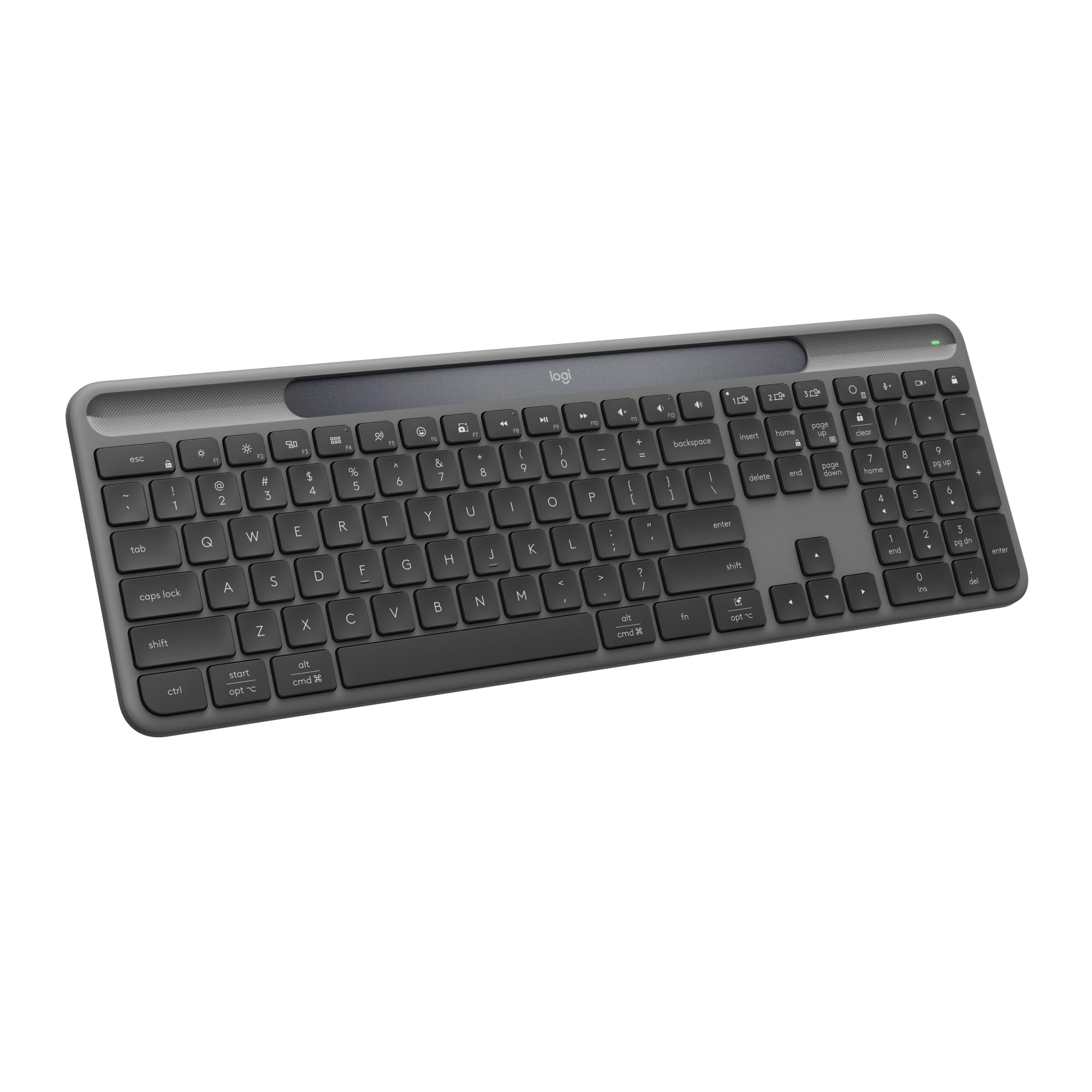 Teclado Inalámbrico Solar Logitech K980 Bluetooth Grafito