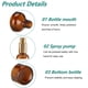 thumbnail image 3 of Frascos de vidrio con atomizador Doromy 30 ml ámbar, paquete de 6, 3 of 6