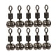 thumbnail image 3 of Conectores Giratorios De Pesca Con Rodamiento De Bolas De 10 Piezas, Anillos De Carpa, Anillo Resistente S, 3 of 5