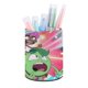 thumbnail image 1 of El Show de Guava Juice-theme Cylinder Pen Holder Pencil Organizer with Flannel Lining PVC Leather Material Cardboard Base for study work 10*8CM, 1 of 6