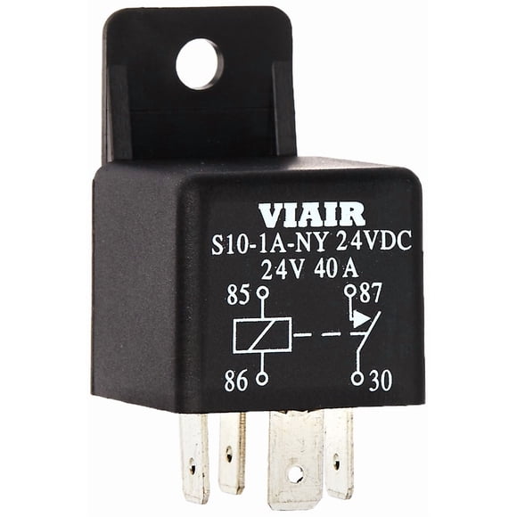 Relé VIAIR 93943 40A 24V con pestaña moldeada para montaje