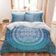 thumbnail image 2 of Purple Mandala Bedding Set Boho Duvet Cover Set 3 Piece Bohemian Comforter Cover with 2 Pillowcases, 2 of 5