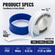 thumbnail image 3 of Cinta para fontanería Vanguard Sealants PTFE 1,3 cm x 11,7 m, 3 of 8