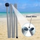 thumbnail image 5 of Toldo de playa YENGIAM UPF50+ de 3,4 x 3,4 m con bastones de estabilidad, 5 of 7