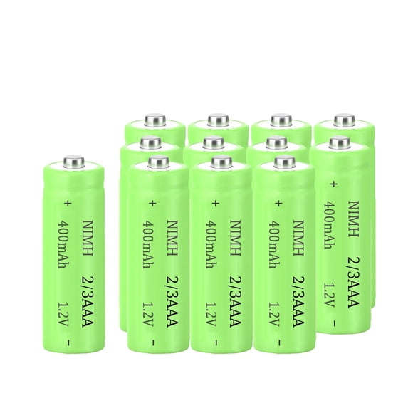 Pilas recargables Betmaxful 2/3 AAA 400 mAh 1.2 V (paquete de 12)