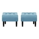 thumbnail image 1 of Set Pouf Wood 1c Felpa 00 Azul Petroleo, 1 of 5