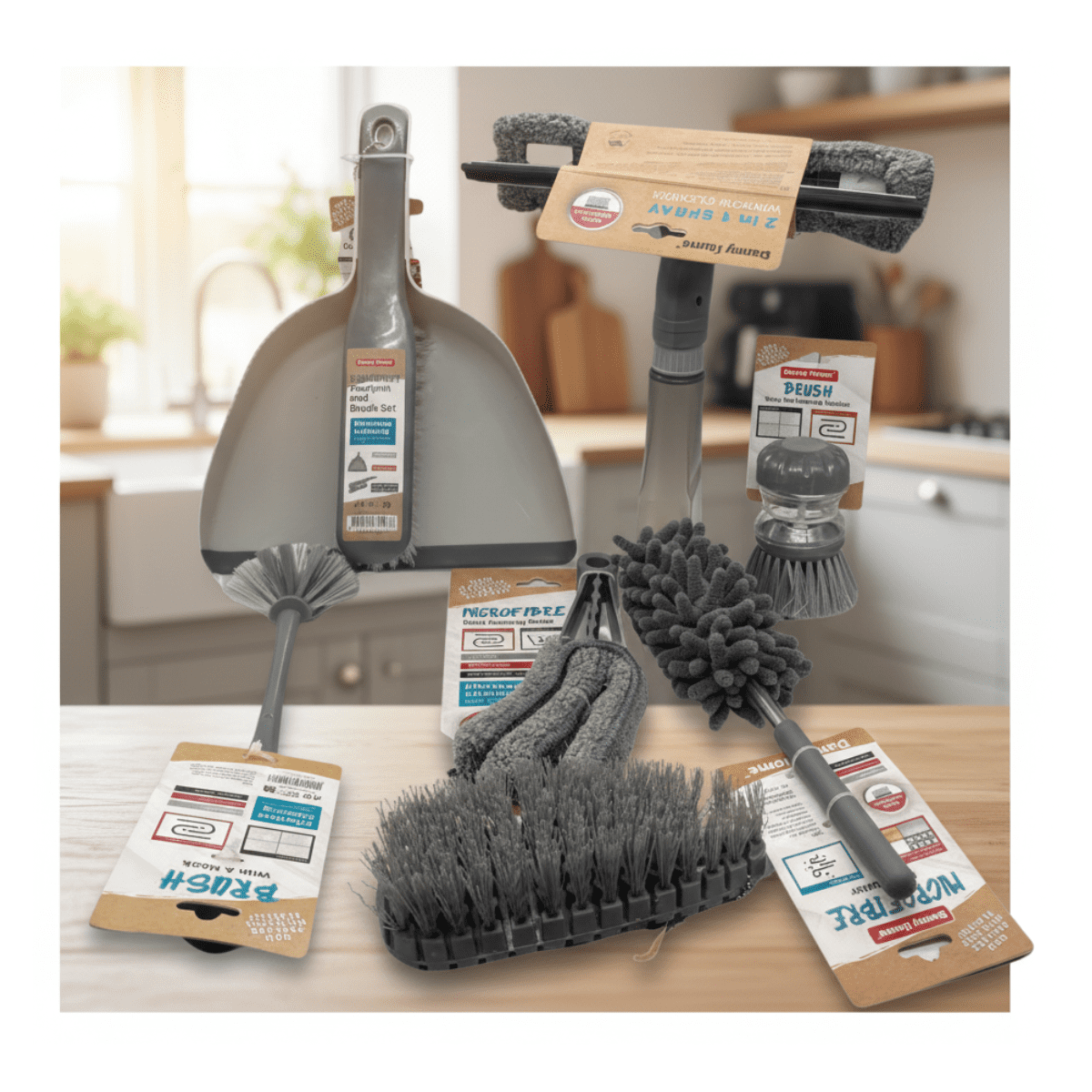 Genérico - Kit De Limpieza 7 Piezas De Hogar Y Autos