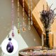 thumbnail image 5 of Uxcell Colgantes de Cristal en Forma de Gota de Lágrima para Candelabros, Paquete de 10, Longitud de 165mm, Prismas de Candelabro de 38mm, Violeta, 5 of 7