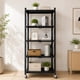 thumbnail image 2 of Repisa Estante 163x72x34 5 Niveles Metalica Plegable Ruedas, 2 of 5