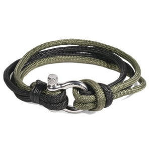 Brazalete Hombre Gino Rodinis B540 | Verde/Negro